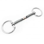 Oliver saldžios geležies Bradoon su fiksuotais žiedais žąslai