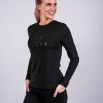 "Fager FIA" marškinėliai ilgomis rankovėmis juodos spalvos