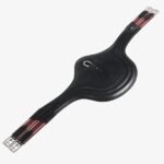 PAVARŽA JUMPING GIRTH IN LEATHER WITH PROTECTORS