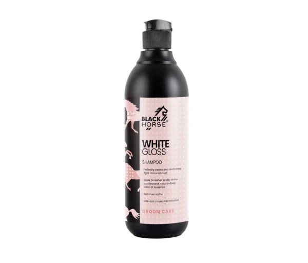 BLACK HORSE " WHITE GLOSS"- šampūnas baltiems žirgams