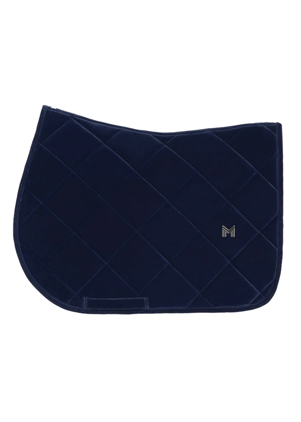 MAXIMILIAN " VELVET JUMPING SADDLE PAD SAPPHIRE " pobalnis - Image 1