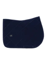 MAXIMILIAN " VELVET JUMPING SADDLE PAD SAPPHIRE " pobalnis - Image 2
