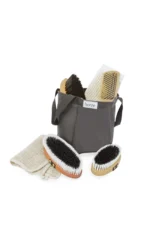 HORZE "WOODEN GROOMING SET" grumo krepšys su šepečiais - Image 6