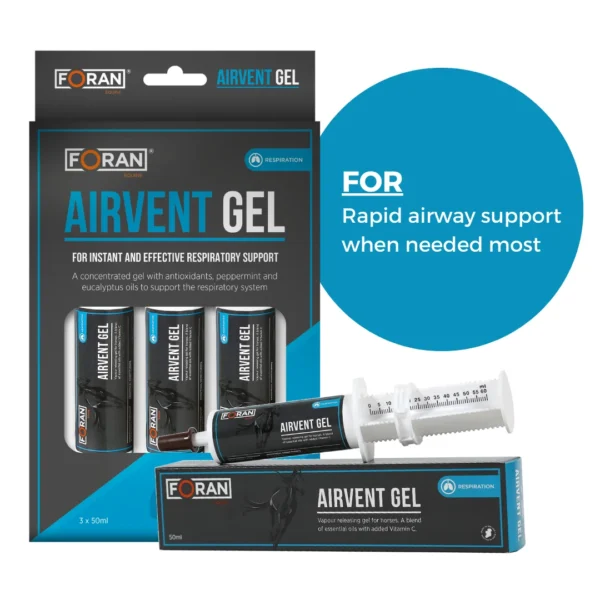 Foran Airvent Gel kvėpavimo takams 50mlx3